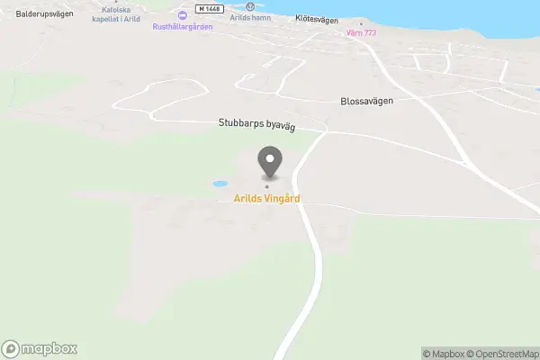 Arilds Vingård - Nyhamnsläge karta