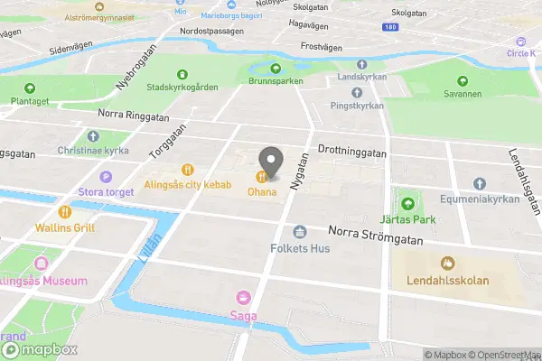 Ringströms Restaurang - Alingsås karta