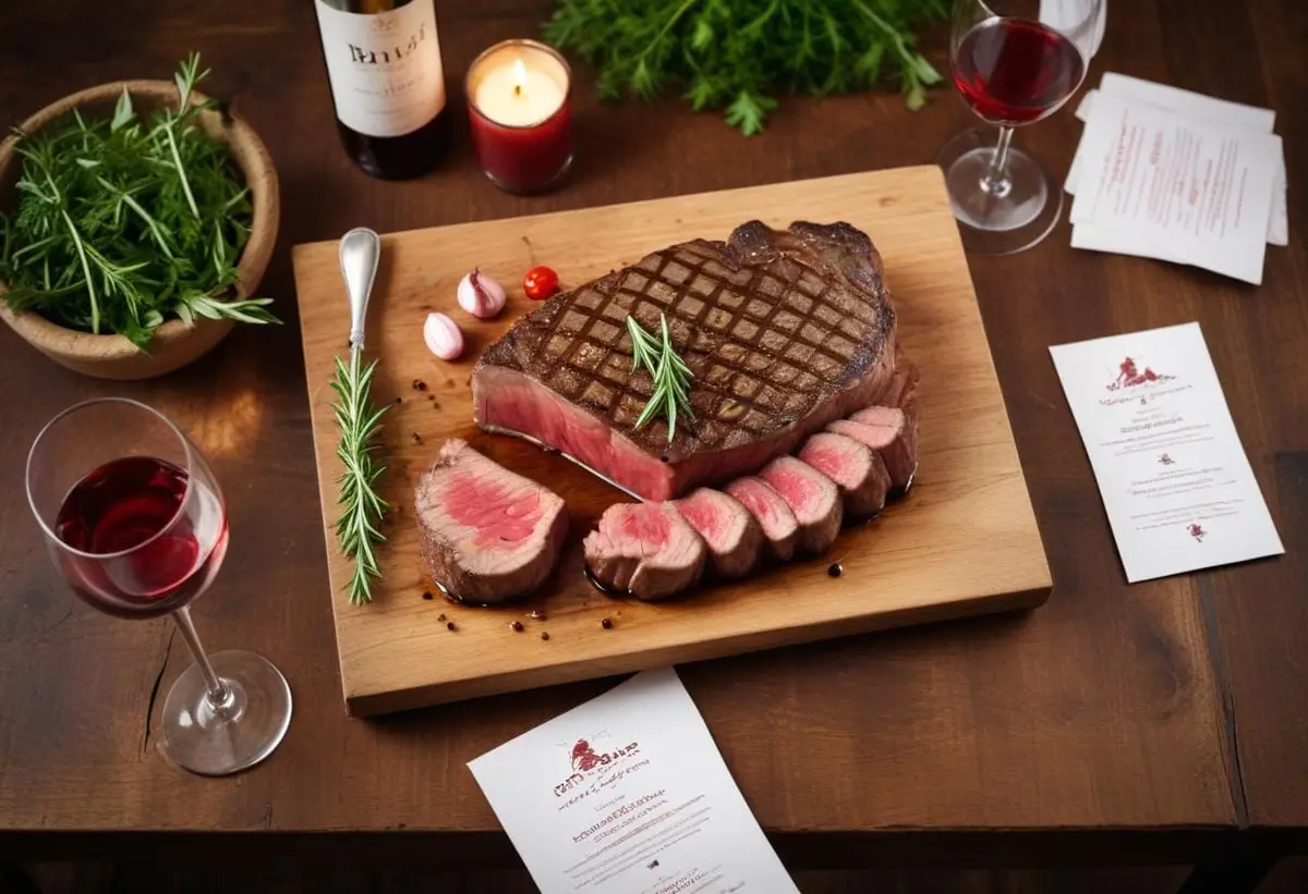 Perfekta viner att njuta med entrecôte illustration